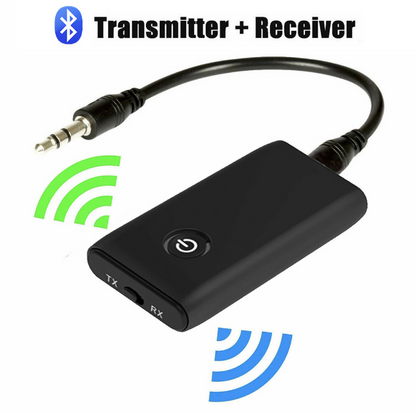 Bluetooth 5.0 Transmitter Receiver 2-in-1 Wireless Audio Auxiliary Adapter 3.5mm Bluetooth Transmitter