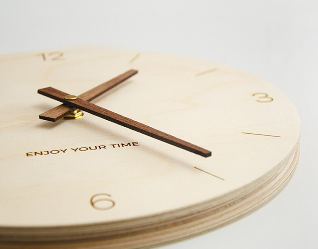 木製吊繩創意掛鐘北歐日式熱銷鐘錶家居客廳時鐘裝飾Wall Clock