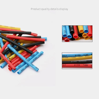 [100 Piece Set] Colored Heat Shrink Tube Combination Household Wire Heat Shrink Intermediate Tube Wire Tape