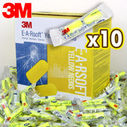 3M 1250 10 pairs of soundproof earplugs, individually packaged, professional anti-noise earplugs for sleep, study and work, industrial noise reduction earplugs, sleep earplugs, rehabilitation supplies