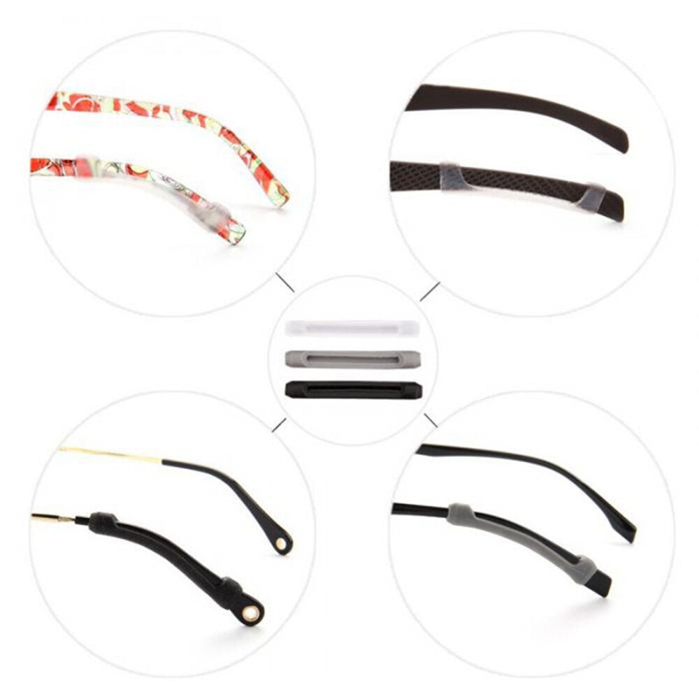 [1對] 透明 防滑套 矽膠腳套 太陽鏡腿套管 防過敏套管 眼鏡配件
