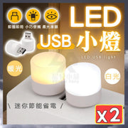 2 USB LED small lamps, bedside lamps, portable night lights, LED lamps for eye protection, mini lamps, mini lamps, USB small lamps (white light + warm light/2 pcs set)