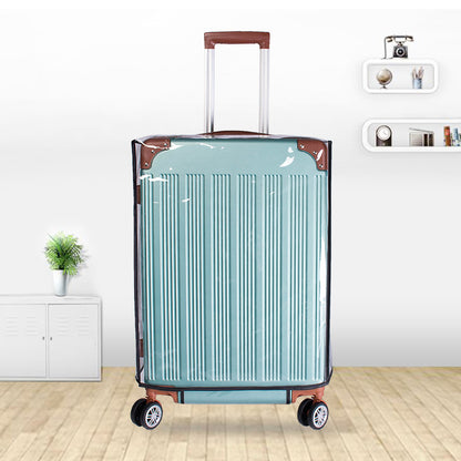 行李箱保护套防水行李袋加厚耐磨旅行箱防尘罩PVC透明箱套26寸行李罩