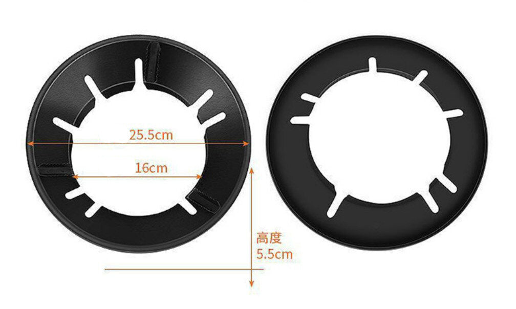 煤气炉聚火防风罩家用燃气灶台节能圈通用型防滑支架挡风架子边炉炒