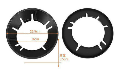 煤气炉聚火防风罩家用燃气灶台节能圈通用型防滑支架挡风架子边炉炒