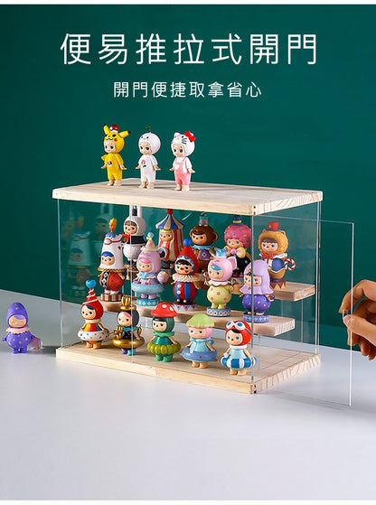 [Double-layer model] Acrylic double-layer model display stand 31.5*11.5*20CM (length x width x height) [Dust-proof | Storage | Exclusive for display]