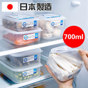 NAKAYA日本進口塑料保鮮盒冰箱食物密封罐水果盒冷凍儲存盒收納盒 700ML 食物儲存容器 保鮮盒