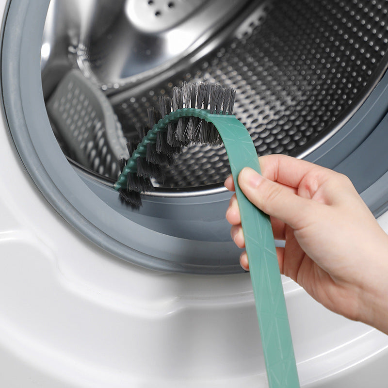 洗衣機清潔刷滾筒刷縫隙刷清潔工具洗衣機刷子硬毛清潔工具 綠色 刷