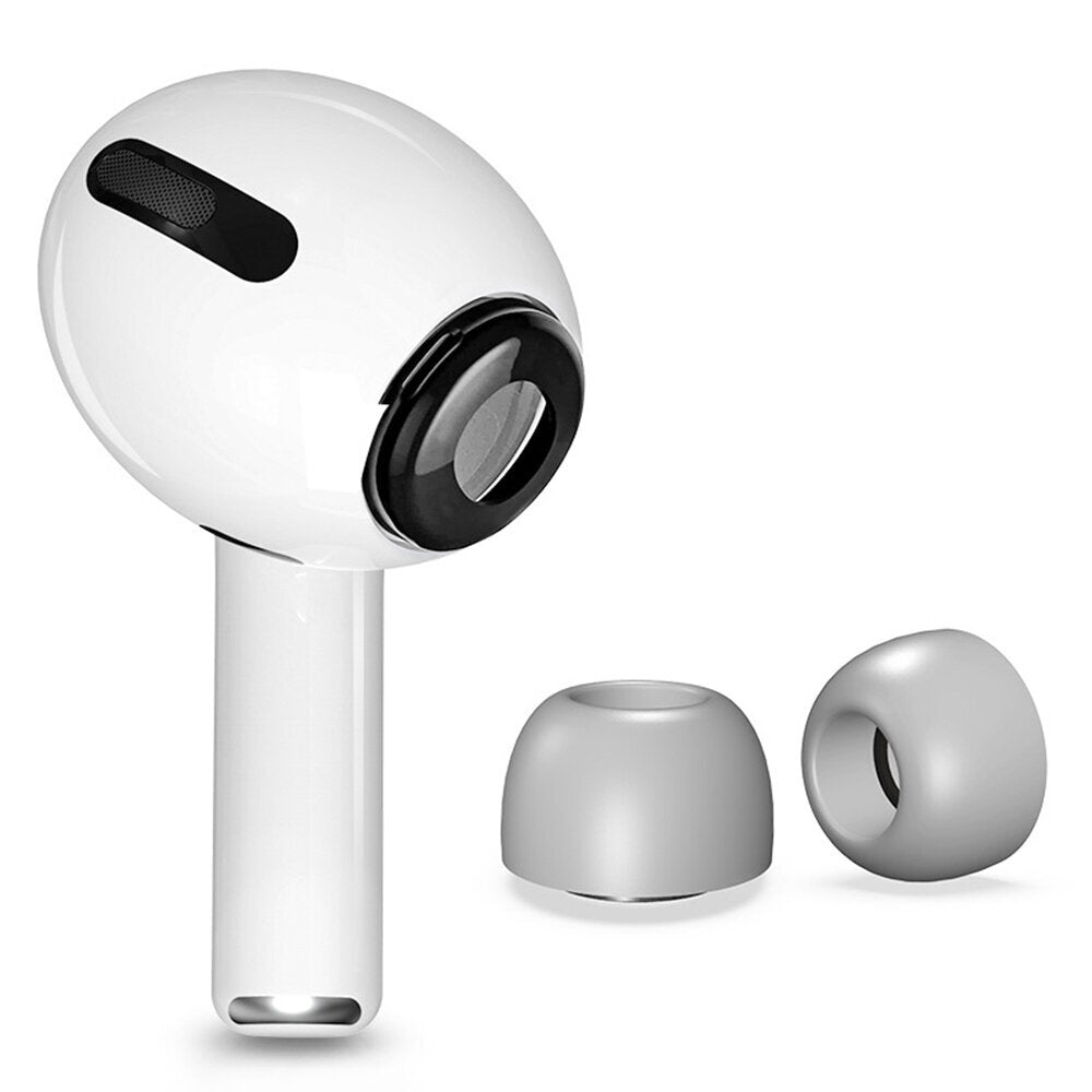 灰色- 适用放airpods pro 记忆海绵耳塞带收纳盒矽胶耳套airpods pro耳帽