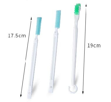 Japanese thermos cup lid gap cleaning brush kettle spout groove cleaning brush baby bottle nipple small brush three-piece set of brushes