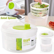 Green vegetable salad dehydrator, fruit and vegetable cleaner, hand-cranked vegetable spinner, fried skewers and oil spinner [parallel import]