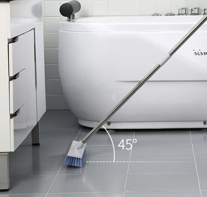 衛生間刷地刷子清潔瓷磚長柄地刷硬毛兩用地板刷浴室廚房刮水一體 刷