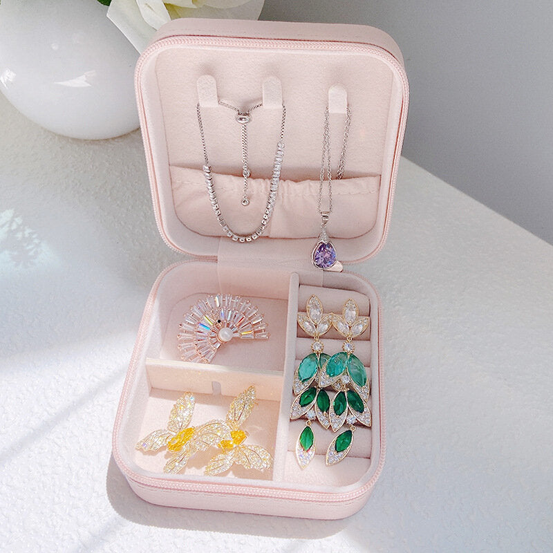 Jewelry storage box, gift box, hand jewelry box, packaging box, earrings, earrings, necklace, ring, jewelry storage, jewelry box, storage box