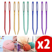 [Pack of 2] Random color big eye curved sweater sewing needle sewing needle woolen yarn needle knitting tool