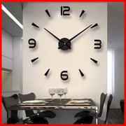 Simple DIY creative clock wall clock without punching living room home bedroom wall DIY sticker clock silent clock