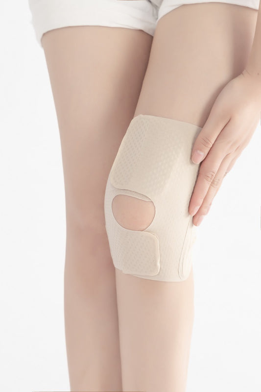 夏季防曬超薄護膝 半月板護膝膝蓋韌帶保護護具空調護膝 膚色 M碼 護膝