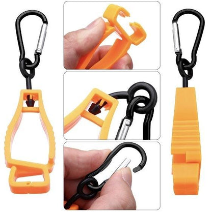 Plastic fixed clip belt clip labor protection glove clip glove clip hook outdoor supplies black universal clip