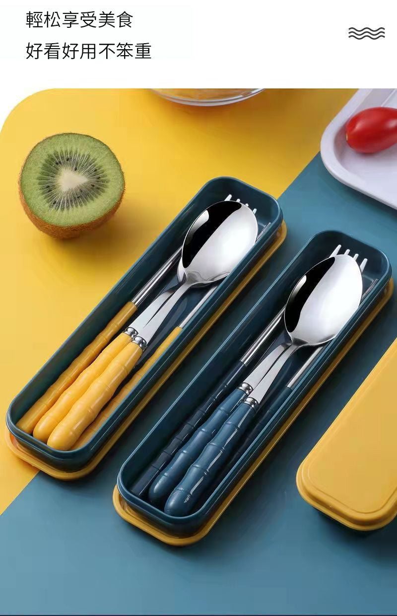Nordic Style Stainless Steel Cutlery Set (4-piece set: spoon +