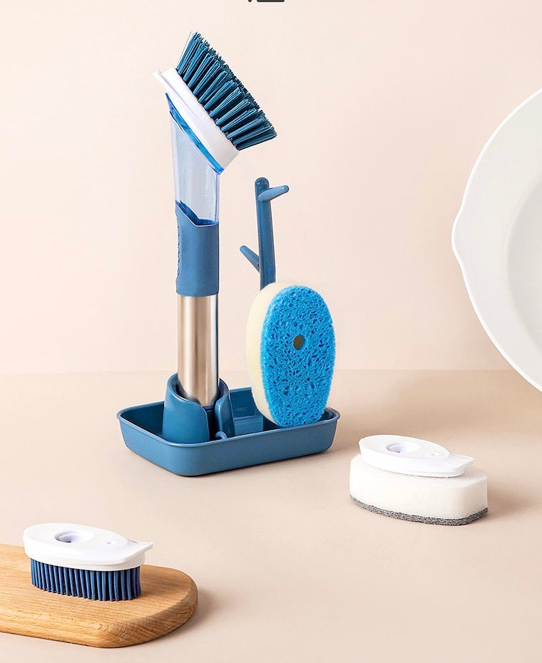 Dishwashing multifunctional cleaning brush set-blue brush