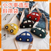 Children's car-shaped slant bag (red) Ordinary storage bag