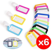 [6-pack] Mixed color luggage tag, boarding pass, luggage tag, name card, suitcase, trolley case, luggage check-in tag, luggage tag
