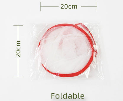 Installation-free MINI folding mosquito net encrypted anti-mosquito round head face mini anti-mosquito net for camping