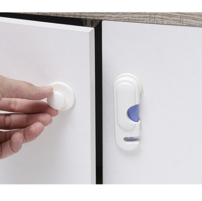Multi-function baby anti-pinch drawer lock child safety lock multi-purpose locking device table corner anti-collision glue