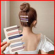6-piece set - one-line clip set, back of head hairpin, side Internet celebrity clip, bangs, duckbill positioning clip, headgear, forehead bangs, broken hair hairpin, side clip, hairpin