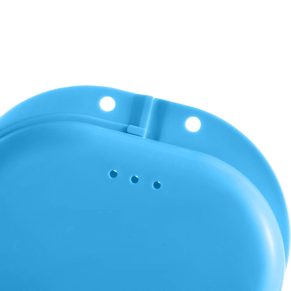 [1个装-蓝色] 带孔小牙盒假牙盒义齿盒牙套盒[平行进口] 储物盒