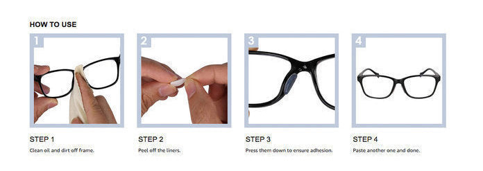 6 對眼鏡防滑矽膠鼻托 夏天 太陽眼鏡 汗水 防滑 太陽眼鏡 眼鏡繩