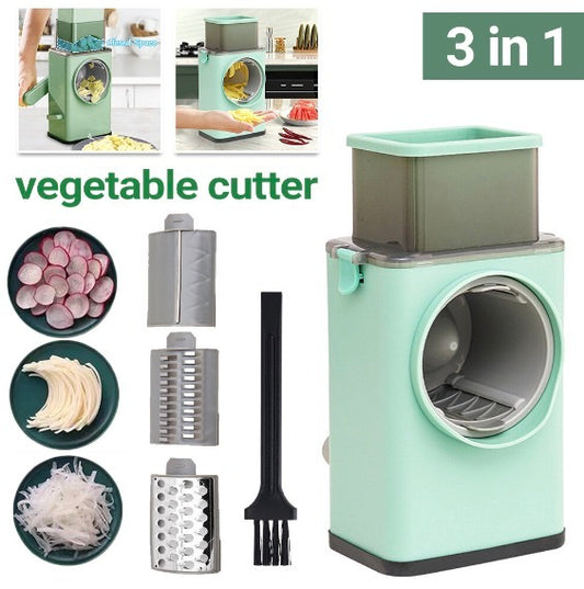 Hand-cranked vegetable cutter, multifunctional kitchen shredder, potato shredder, grater [parallel import]