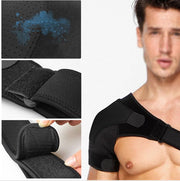 Left position sports shoulder strap adjustable shoulder joint strain sports fitness shoulder strap pressurized barbell strained shoulder joint shoulder strap protection adjustable shoulder strap
