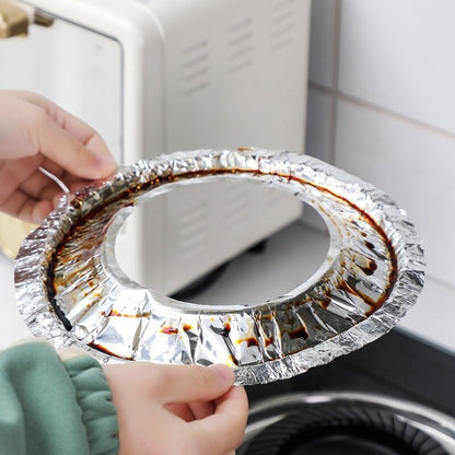 10 pieces of high temperature resistant gas stove pad aluminum foil sticker kitchen table protection cleaning kitchen oil-proof pad oil filter cotton net