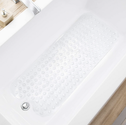 浴室防滑垫高级防滑浴室垫40*100cm 鹅卵石形浴缸防滑垫200个吸盘，可用洗衣机机清洗浴缸防滑垫