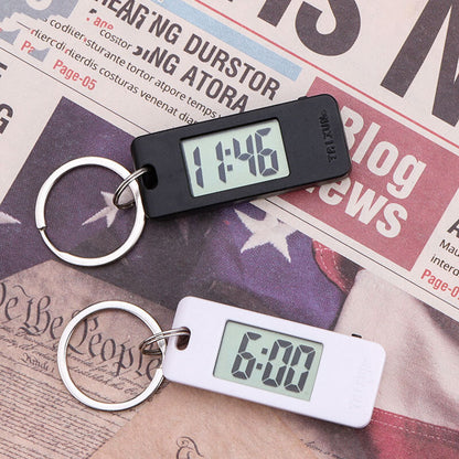 Electronic watch mini simple student exam special silent travel time accurate keychain backpack watch mini clock electronic clock