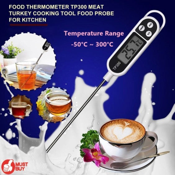 TP300 电子食物温度计(-50°C - 300°C / -58°F - 572°F) x 1个食物温度计