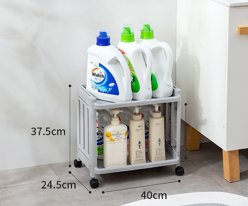 Bathroom storage rack, bathroom storage rack, laundry detergent rack, toilet storage rack, balcony storage, floor-standing multi-layer bathroom storage cabinet