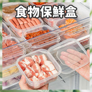 350ml 食物保鮮盒 冷凍保鮮盒 冷凍盒 凍肉盒 密封盒 冰箱盒 收納盒 可微波加熱保鮮盒 (透明/350ml)