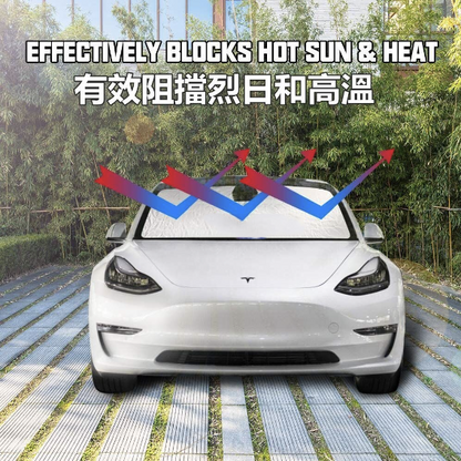 Tesla Model3, windshield sunshade/190T sunshade/folding car sunshade/car curtains/silver curtains/black curtains car curtains